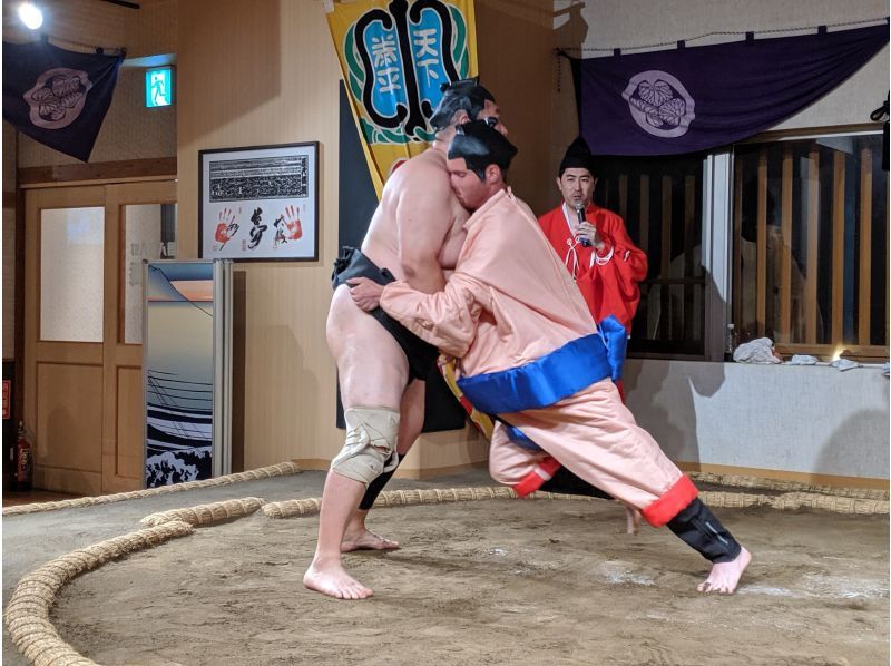 [Tokyo/Ryogoku] Japanese traditional culture experience <Sumo show by former wrestlers held in English> Completely reserved private event Sumo restaurantの紹介画像