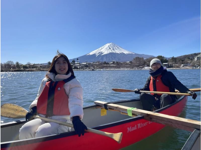 [Yamanashi Prefecture, Lake Kawaguchi] Spring in full bloom, a Canadian experience on Lake Kawaguchi that won't get wet, a 120-minute course, a canoe ride on the lake and a trip to make memoriesの紹介画像