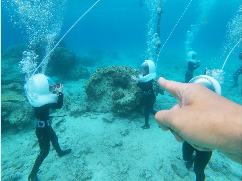 【沖繩恩納村】藍洞浮潛&恩納村海底漫步超值套餐（含相機和毛巾租賃）の紹介画像
