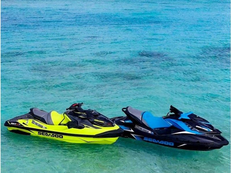 [Okinawa ・ Headquarters] Guide is driving ♪ Kouri Island tour Jet ski Touring experience (for unlicensed users)の紹介画像