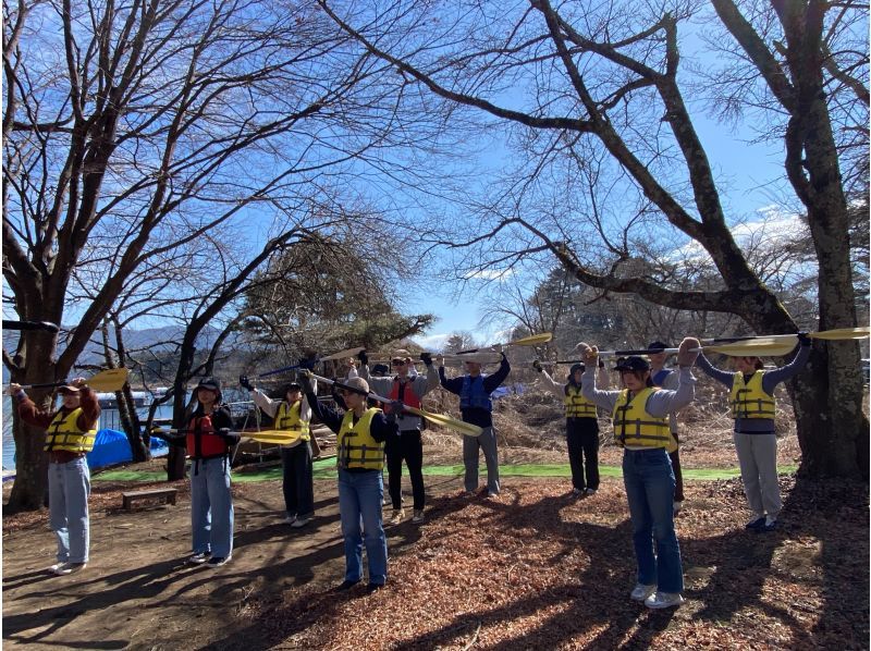 【山梨県・河口湖」卒業旅行・春休みの思い出作りに・カナディアンカヌー体験・90分モーニングコース(ドリンク付き）の紹介画像