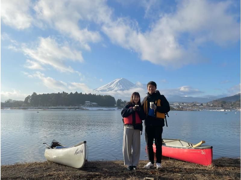 【山梨縣，河口湖】即使在冬季，也能體驗加拿大式乾式獨木舟之旅。 90分鐘上午行程の紹介画像