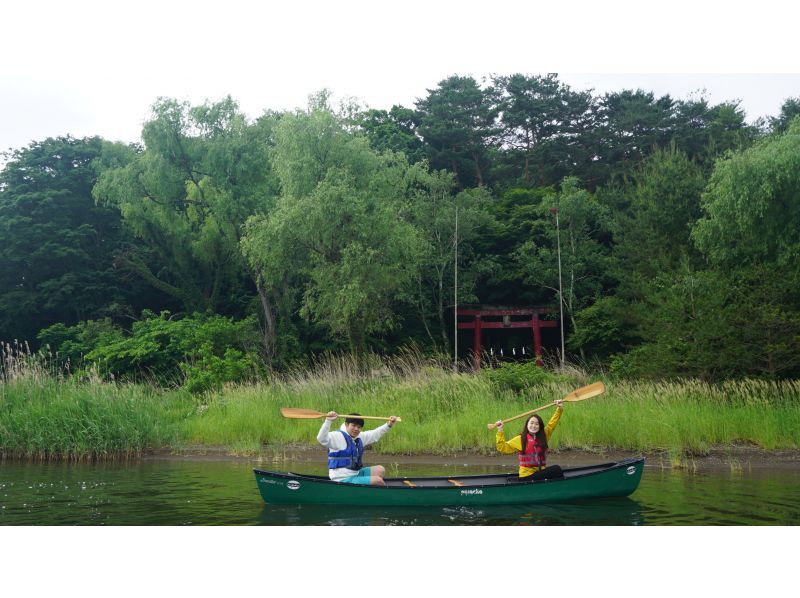 [山梨县/河口湖]河口湖加拿大体验，90分钟清晨课程，独木舟湖上漫步&留下回忆的旅行の紹介画像