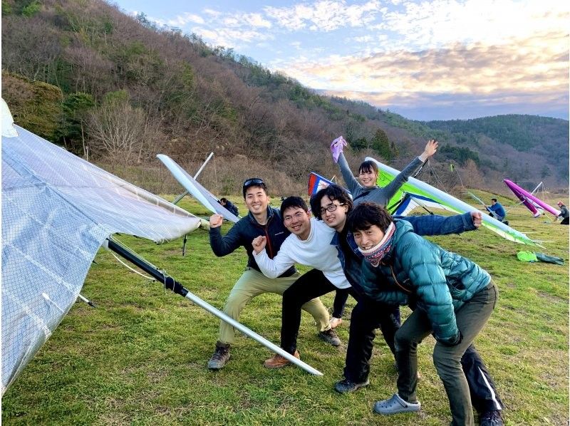 【滋賀・彦根・琵琶湖】＜1日コース＞とことん楽しむハンググライダー体験の紹介画像
