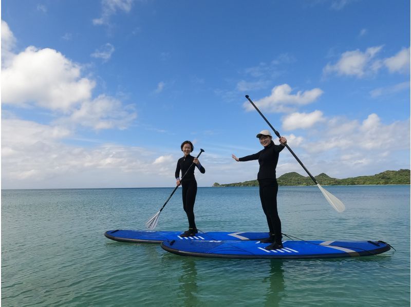 [Ishigaki Island 1-day plan] Relaxing SUP cruise + beach yoga. Completely private for one group!の紹介画像