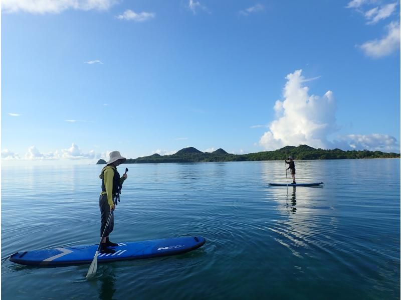 [Ishigaki Island 1-day plan] Relaxing SUP cruise + beach yoga. Completely private for one group!の紹介画像