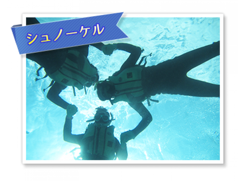 [冲绳/ Mizunoshima]海上拖伞+船潜水+海洋1个型+午餐包括★VIP计划，让您可以享受私人★照片和回升好处の紹介画像