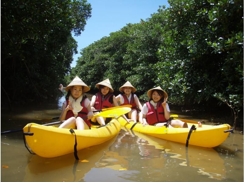 [沖繩國頭郡]1天課程：紅樹林獨木舟＆溯溪の紹介画像