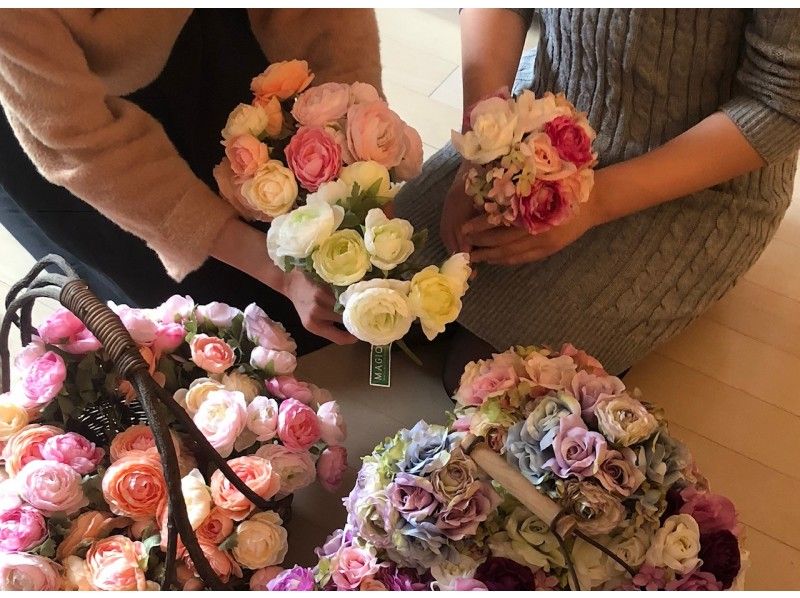 [Tokyo ・ Nihonbashi] Artificial-Arrange flowers nicely ＜ Flower box ＞