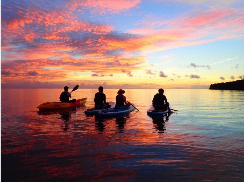 [Miyakojima/Evening] Selectable Sunset SUP/Canoe Tour ★ Exquisite Sunset ★ Same-day application OK ★ Free photo data ★ [Student discount plan]の紹介画像