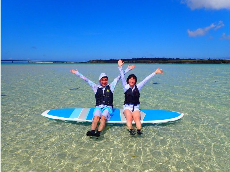 【沖縄・宮古島】【1日】絶景ビーチSUP/カヌー＆ウミガメシュノーケリング【写真データ無料】の紹介画像