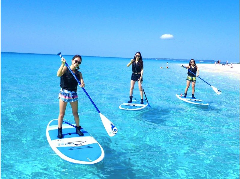 [Miyakojima/1 day] SUP x Pumpkin Cave Exploration x Canoe! Pick-up/drop-off within island available!