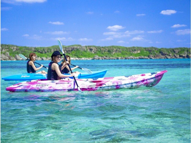 [Miyakojima/1 day] SUP x Pumpkin Cave Exploration x Canoe! Pick-up/drop-off within island available!