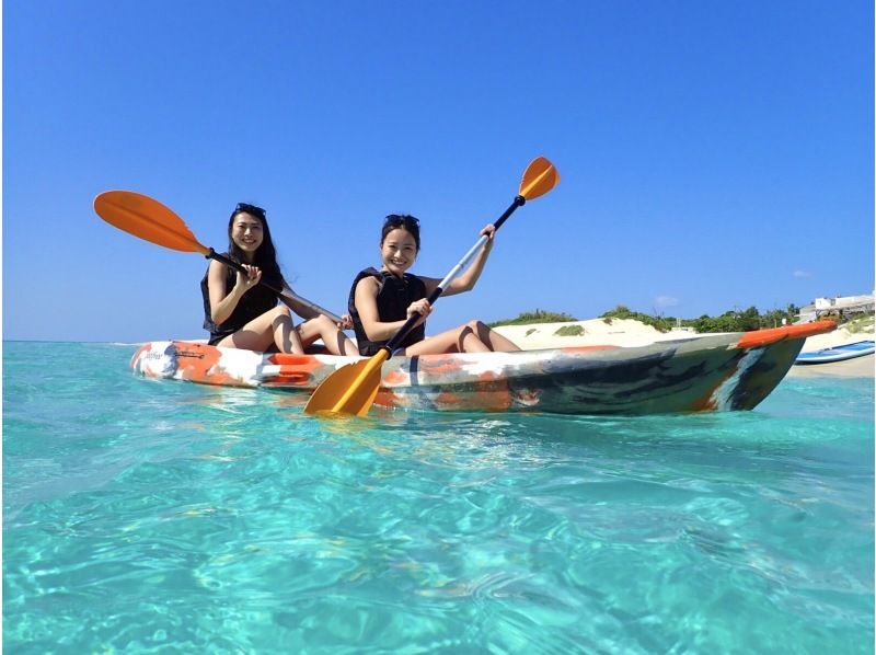 [Miyakojima/1 day] Island Enjoyment Set (Sea Turtle Snorkeling & Pumpkin Cave & Sea Kayaking) ★ Pick-up and drop-off OK! Free photos [Student Discount Plan]の紹介画像