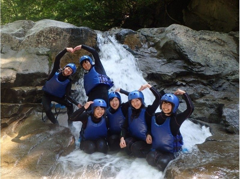 With lunch ☆ [W Challenge ☆ Hanage Canyoning & Water / Rafting] 2nd event per day, very satisfying course!の紹介画像