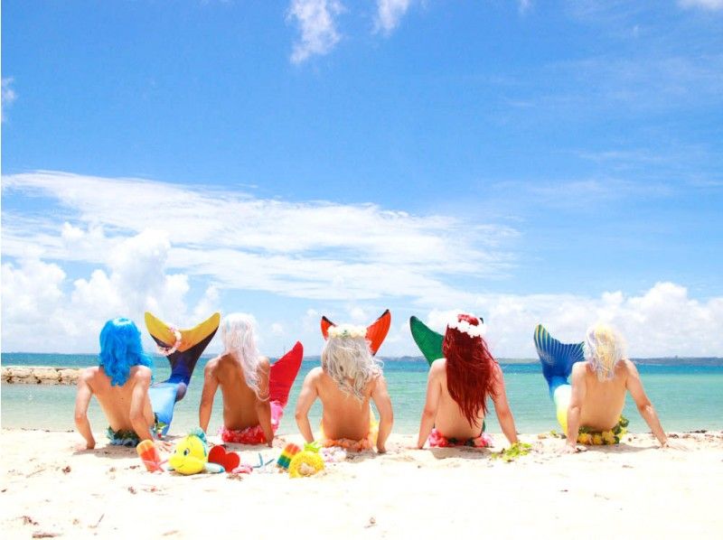 【沖縄本島】マーメイド&青の洞窟シュノーケルの半日セットコース！1グループ貸切の紹介画像