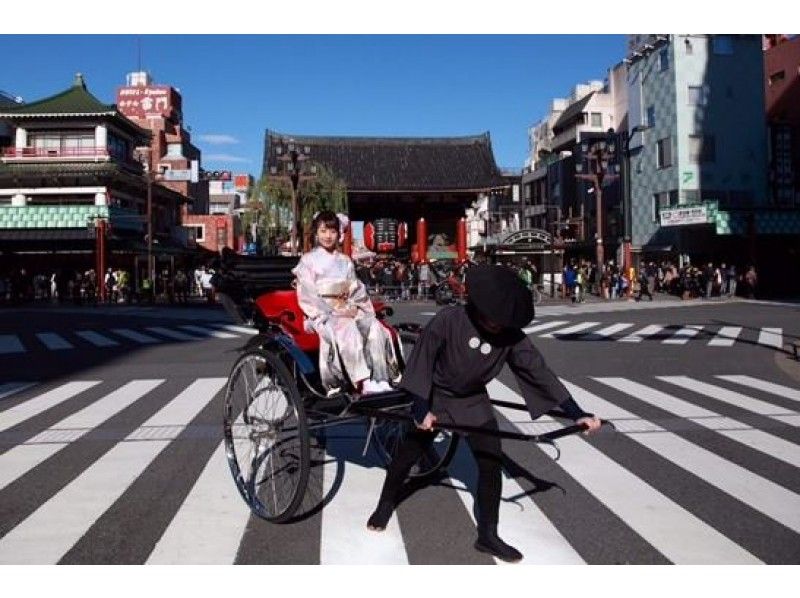 [Tokyo Asakusa] Come to Asakusa! Rickshaw downtown tour (40 minutes course)の紹介画像