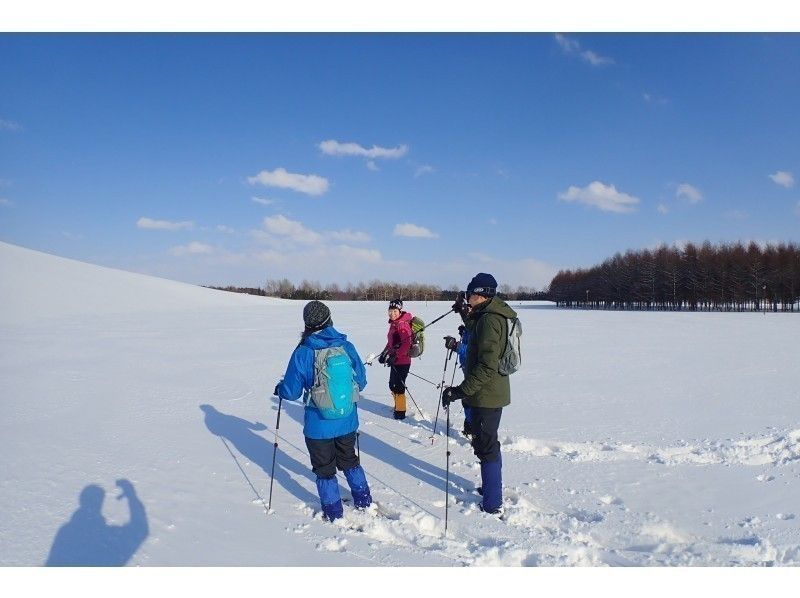 「春季特賣會進行中！」享受札幌的冬天吧！玻璃金字塔莫埃來沼公園休閒雪鞋之旅の紹介画像