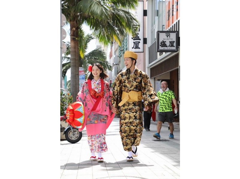【沖縄・国際通り】琉装で沖縄を堪能しよう♪　-琉装散歩プラン-　１日レンタルでこの価格！
