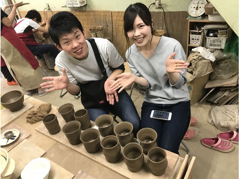 [Hyogo/ Amagasaki] 2 minutes on foot from the station! The 9th Year pottery wedding plan! Ceramic art experience (6 electric potter's wheel courses)の紹介画像
