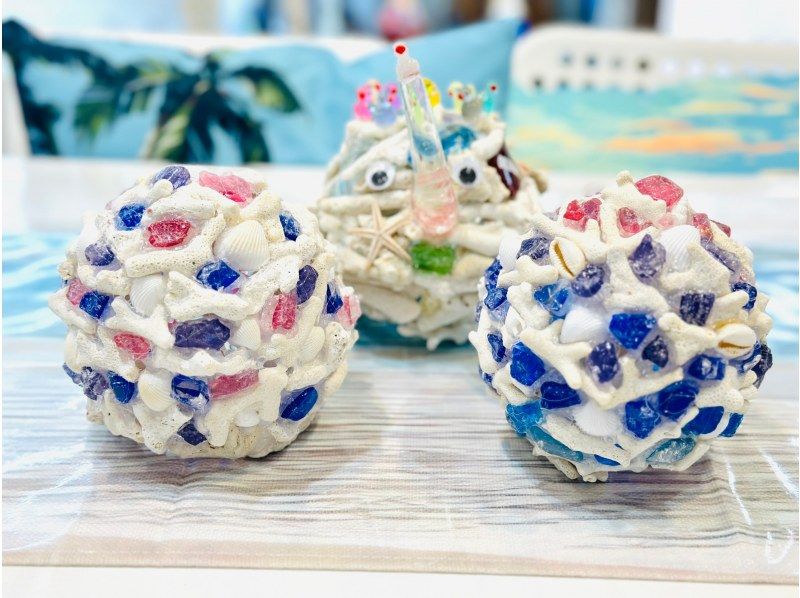  [Regional coupons available] [Okinawa, Naha] Making Ryukyu glass and coral lamps ★ Easy access! You can easily experience it in between sightseeing!の紹介画像