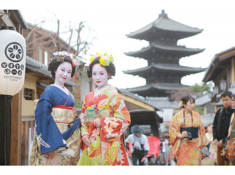 「特價！」【京都／清水寺】穿著舞妓服裝在京都街頭漫步60分鐘！舞妓散步方案21,000日圓→11,900日圓（不含稅）の紹介画像