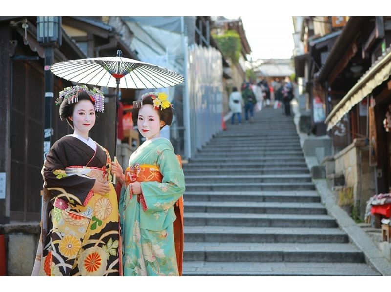 「特價！」【京都／清水寺】穿著舞妓服裝在京都街頭漫步60分鐘！舞妓散步方案21,000日圓→11,900日圓（不含稅）の紹介画像