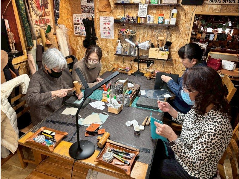 【体験教室】はじめてのレザークラフト～コインケース・カードケース・ペンケースから選べる【西所沢駅から徒歩４分！】の紹介画像