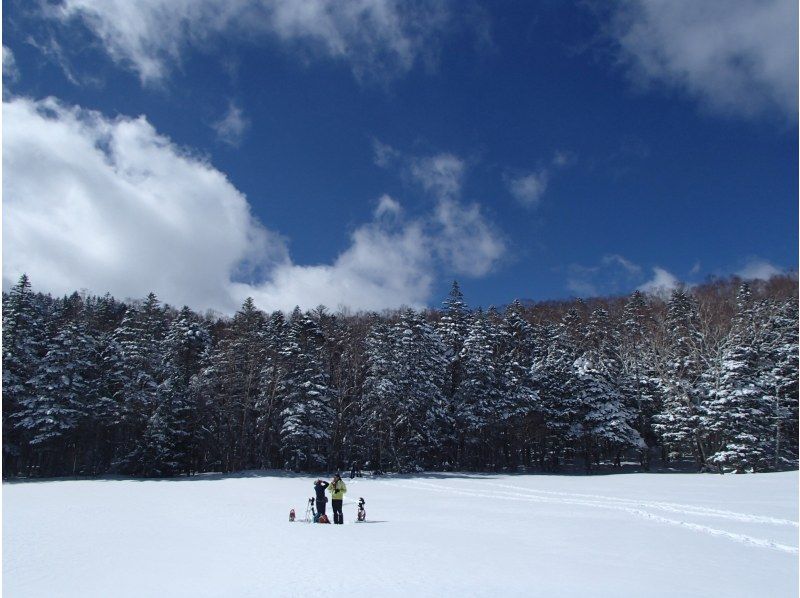 【長野・八ヶ岳・ピラタス蓼科スノーリゾート】湖上ウォーク体験！　はじめての方からOK　グループ大歓迎　雨池スノーシュートレッキングツアーの紹介画像