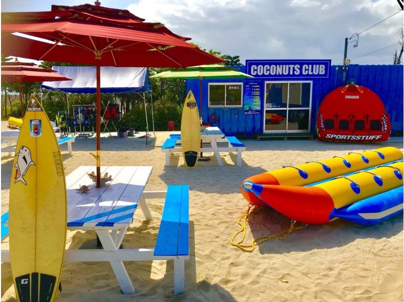 오키나와 「COCONUTS CLUB」 코우리시마 바나나 보트 체험