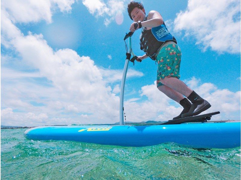 【沖縄・古宇利島・SUP】安心の1グループ毎の貸切で体験！新感覚サップを体験！ペダルサップ レンタル60分♪の紹介画像