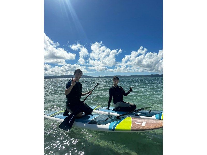 [Okinawa / Kouri Island / SUP] Experience with a secure charter for each group! Experience a new sensation sap! Paddle sap rental 30 minutes ♪の紹介画像