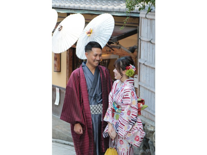 京都　四条　浴衣（着物）レンタル『メンズ着物プラン』男性の着物プラン！ の紹介画像