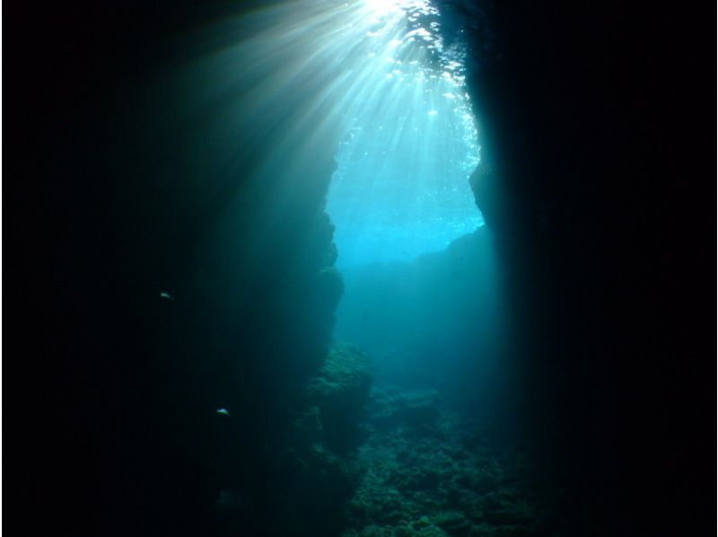 [青之洞窟]“青之洞窟/体验潜水&海上运动2种套餐”适合10岁以上，附照片数据服务の紹介画像