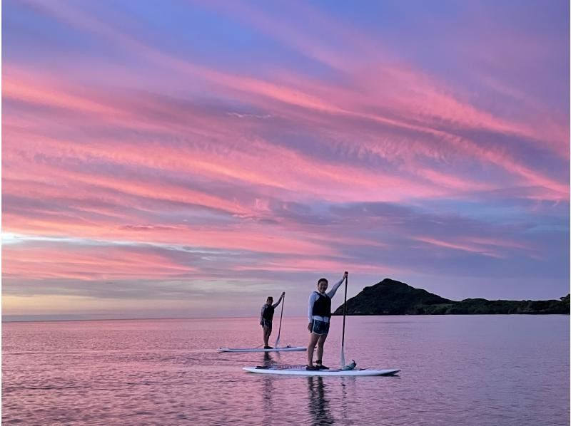 【石垣島•夕方】茜色に染まるサンセット＆絶景マングローブ＆満天の星空ナイトSUP/カヤック体験✨ 写真•動画無料❗️当日予約OK❗️送迎可❗の紹介画像