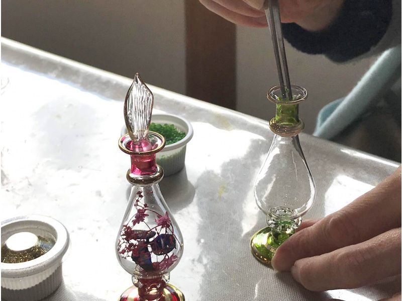 [Shizuoka/Izu Kogen] Herbarium experience! Make it with Egyptian glass! Take-out on the day OK★Beginners, couples, and parents and children welcome (reservations accepted until the morning of the day)の紹介画像