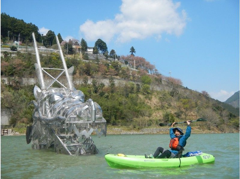 【奈良·吉野】即使初學者也很安全！奧塔基龍津湖的皮划艇湖の紹介画像