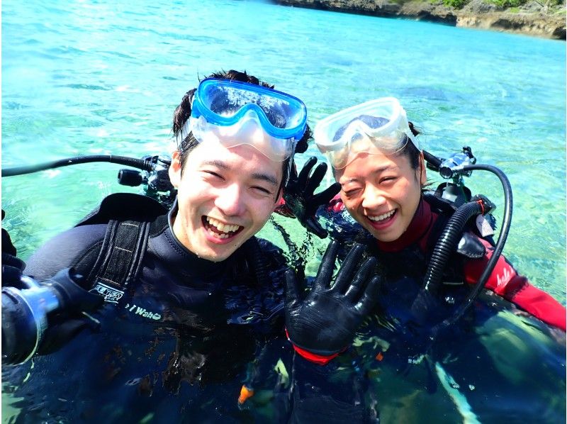  [Okinawa, Miyakojima] [Hot showers available] 2 consecutive beach experience diving! 