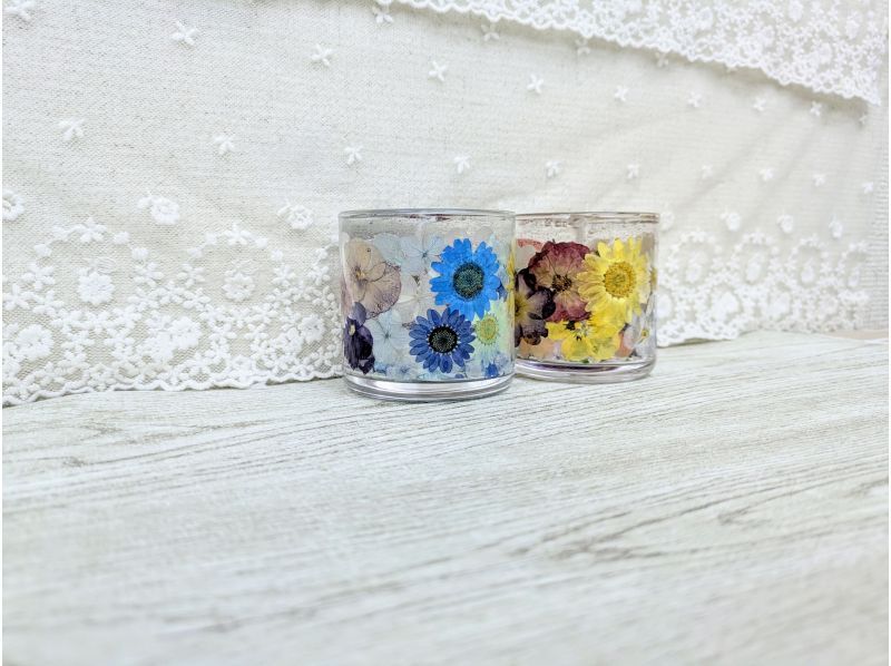 お部屋でまったりお花見気分【お花見アロマキャンドル！】選べる器、香り！人数割引有りの紹介画像