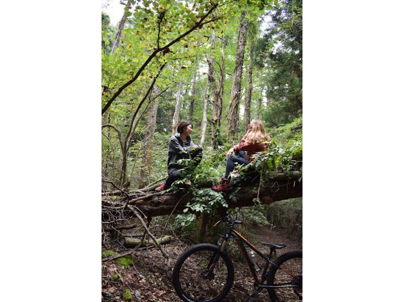 【山梨・富士山麓・樹海】富士の樹海をMTBサイクリング→トレッキング→溶岩洞窟ケイビング！の紹介画像
