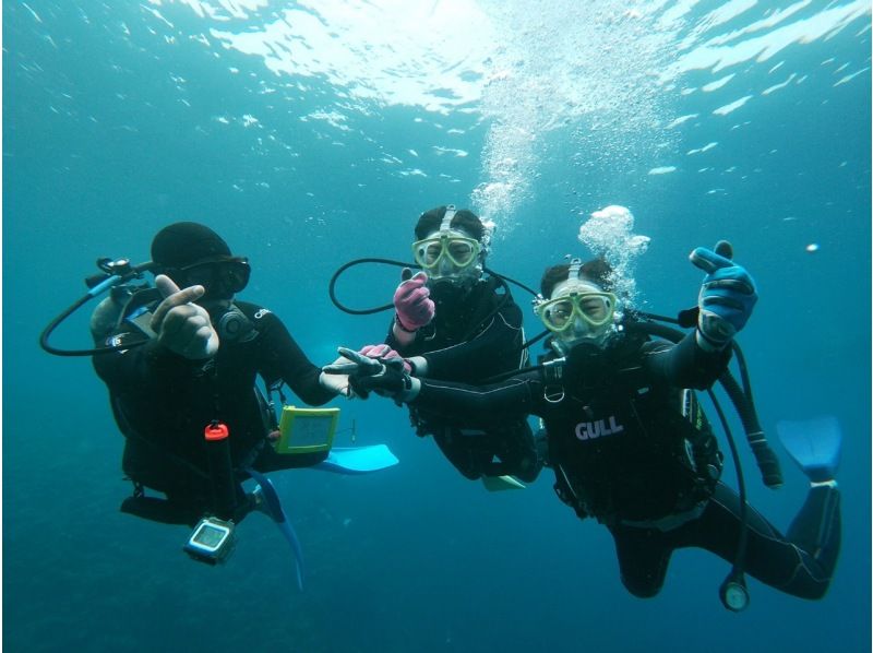 [Okinawa Blue Cave] Blue Cave Experience Diving by Boat & Onna Village Sea Walk Setの紹介画像