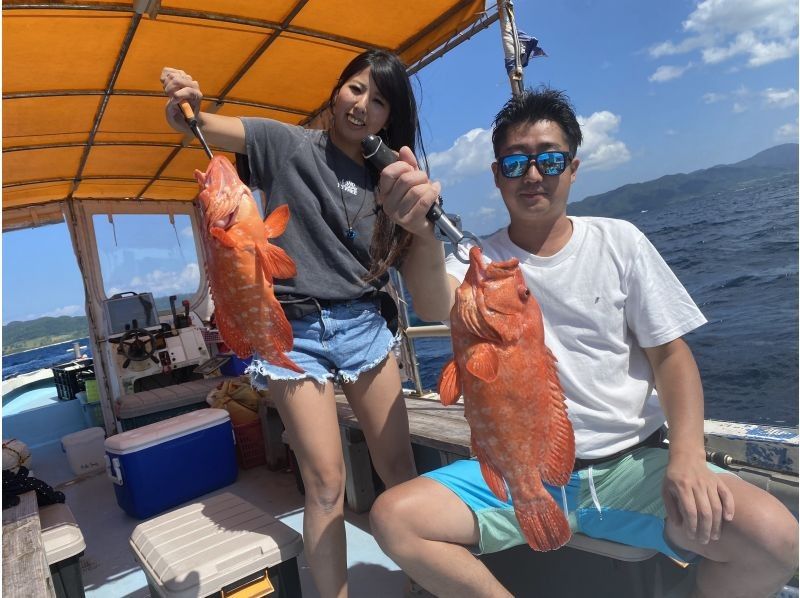 卒業旅行割引【石垣島・3時間】狙うは高級魚！！初心者も船長が完全サポート！半日船釣りコース【レンタル無料・手ぶらでOK】の紹介画像