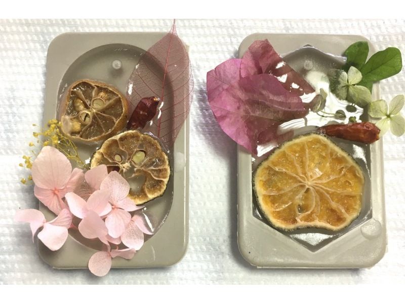 [Okinawa / Miyakojima] Easy even for the first time! Let's make an aroma wax bar using dried flowers and fruits from Miyakojimaの紹介画像