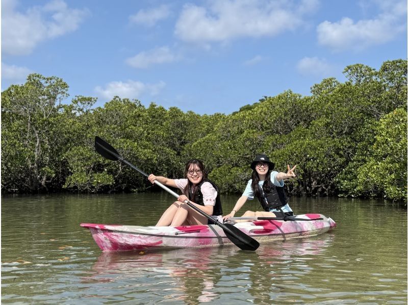 【石垣島・夕方】マングローブ＆茜色に染まるサンセットカヤックor SUPクルージング体験✨シャワー更衣室・お手洗い完備！写真・動画無料！の紹介画像