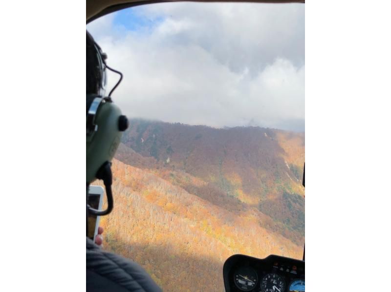 [Gifu / World Heritage Shirakawa-go] Sightseeing from the sky! Hakusan helicopter sightseeing flight of autumn leaves (3 people 6 minutes course)の紹介画像