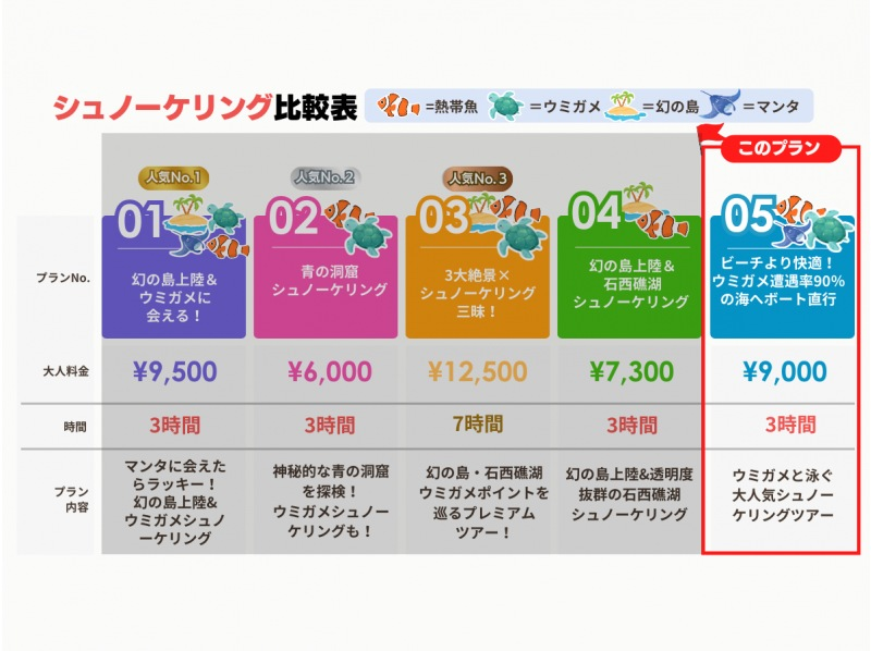 【石垣島・3時間】ビーチより断然ラク！ボートで行くウミガメ遭遇率90％の感動シュノーケル｜器材＆写真無料_s05の紹介画像