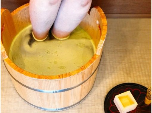 京都 嵐山 Snsで話題の抹茶の足湯カフェ フットマッサージ アクティビティジャパン