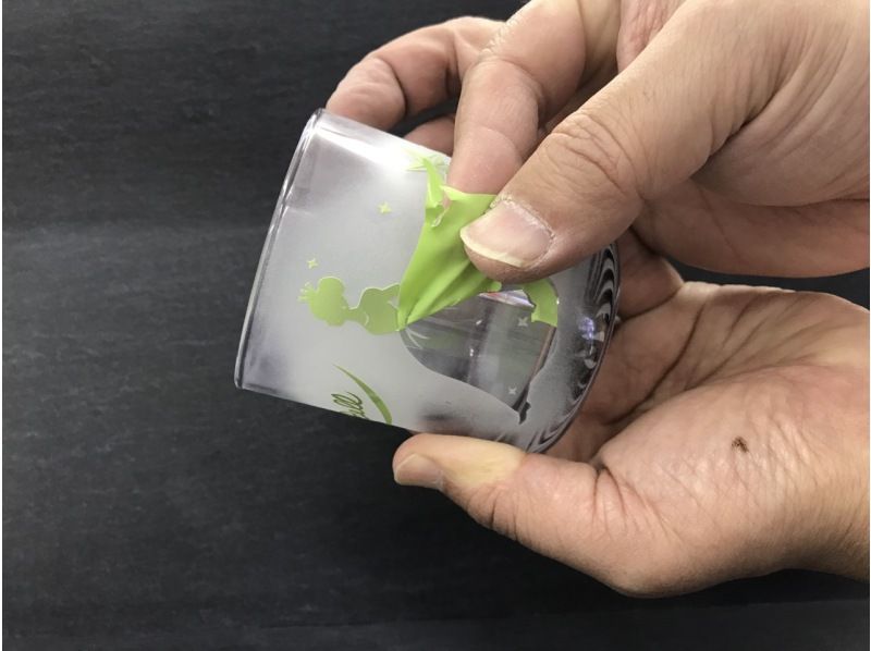 [Asakusabashi 1 minute] Glass crafts that are cut with sand-You can engrave your favorite pictures and letters on the glass! Can be taken home immediatelyの紹介画像