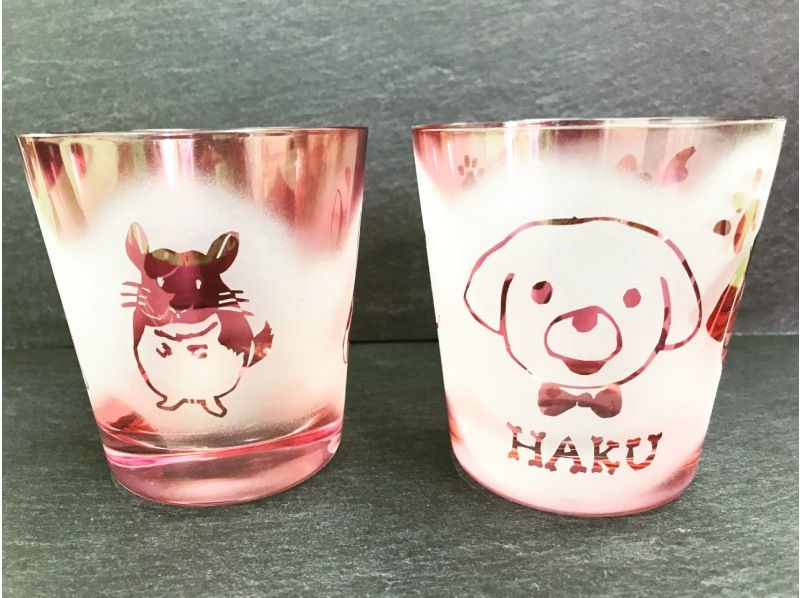 [Asakusabashi 1 minute] Glass crafts that are cut with sand, Can be taken home immediately