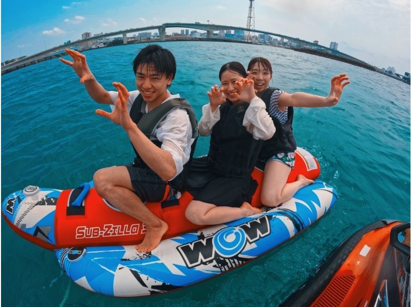 [Okinawa, Naha, Ginowan] Exhilarating to the max! Thrilling sea activities! Experience the latest rides and jet skis! The popular plan "Plan A" where you can choose two items on the dayの紹介画像